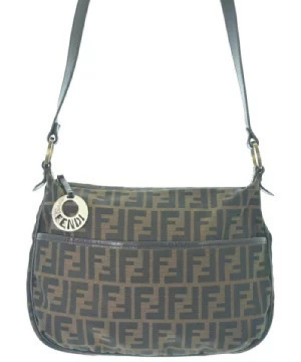 Fendi Shoulder Bag Brown All over pattern